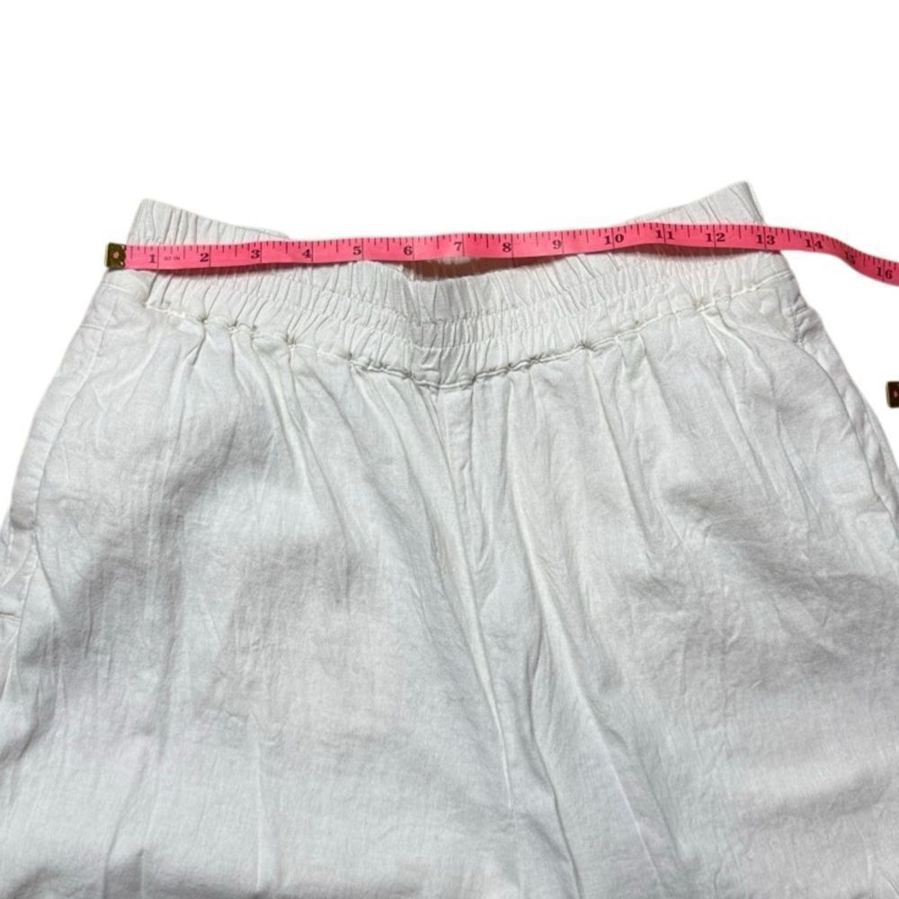 Universal Standard Iris Linen Easy Pull-On Pants White 2xs — image 5 of 8